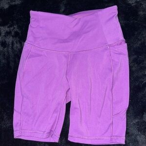 XS Calia by Carrie Underwood Women’s Purple High-Waisted Biker Shorts